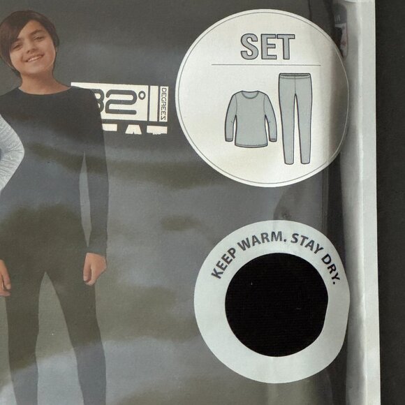 32 Degrees Kids' Black Heat Set - S (6/7) NWT - Picture 6 of 15